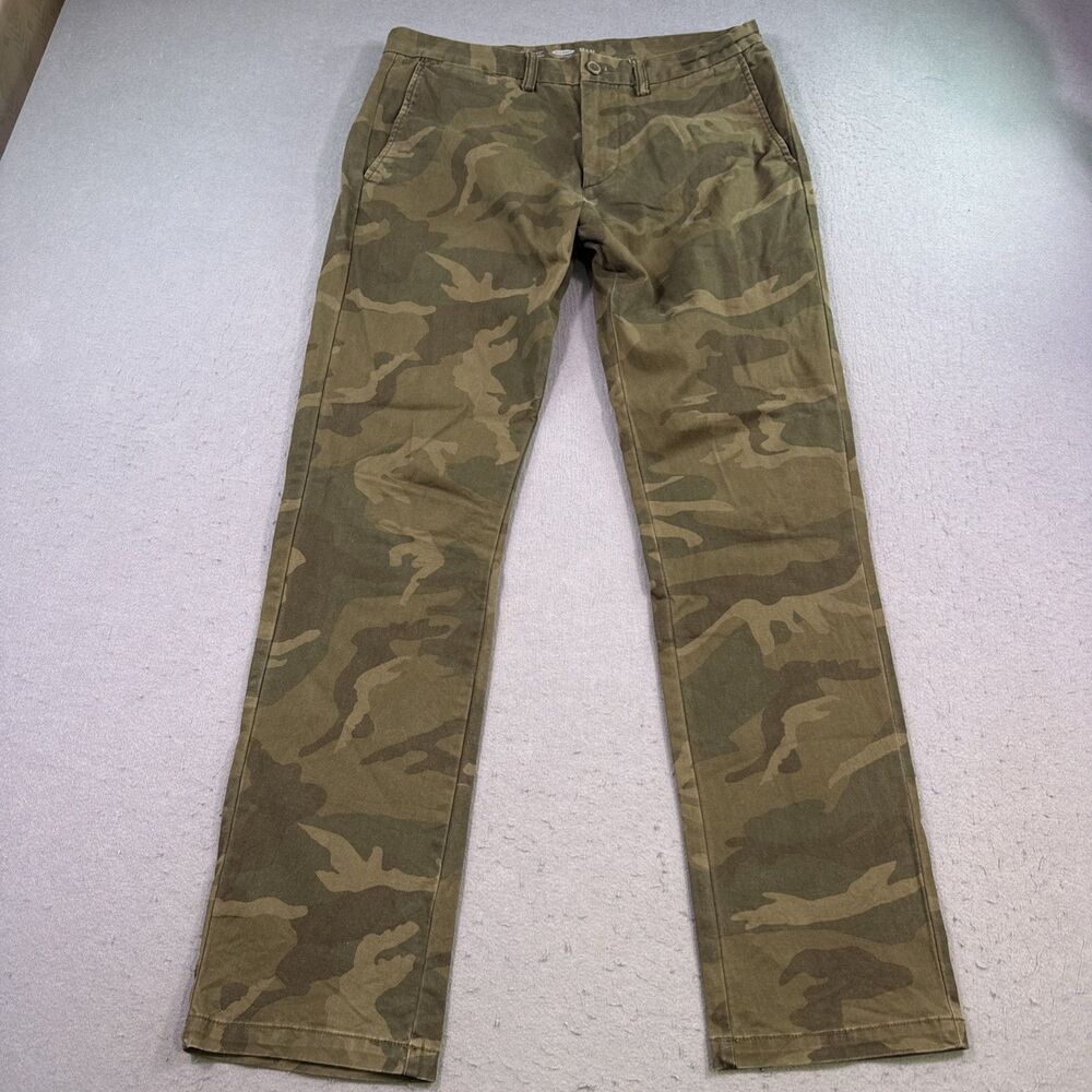 Old Navy Pants Mens 34x30 Green Camo Slim Ultimate Chino Camouflage Stretch